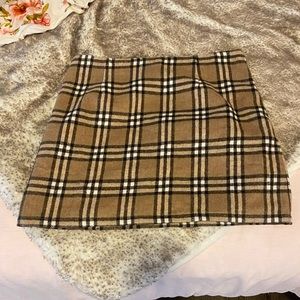 Pink Lilly plaid mini skirt